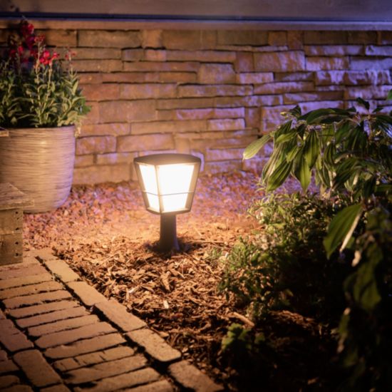 Hue White and Colour Ambiance Econic Outdoor Pedestal Light | Philips Hue