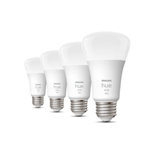 Hue 4-pack A19 E26 60W LED Bulbs - White | Philips Hue
