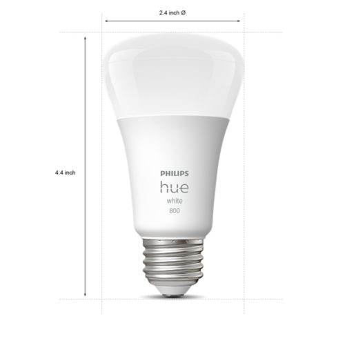 Hue 4-pack A19 E26 60W LED Bulbs - White | Philips Hue