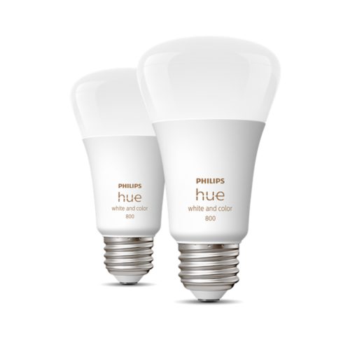 Hue 2-pack A19 E26 60W LED Bulbs White and Colour Ambiance 