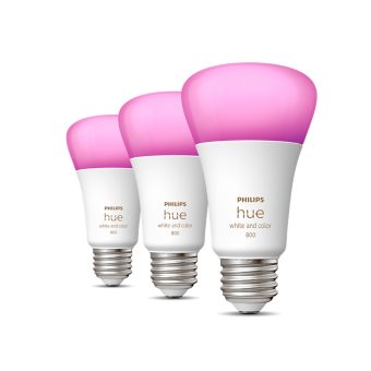 Philips Hue Smart 40W B39 Candle-Shaped LED Bulb - White and Color Ambiance  Color-Changing Light - 1 Pack - 450LM - E12 - Control with Hue App - Works