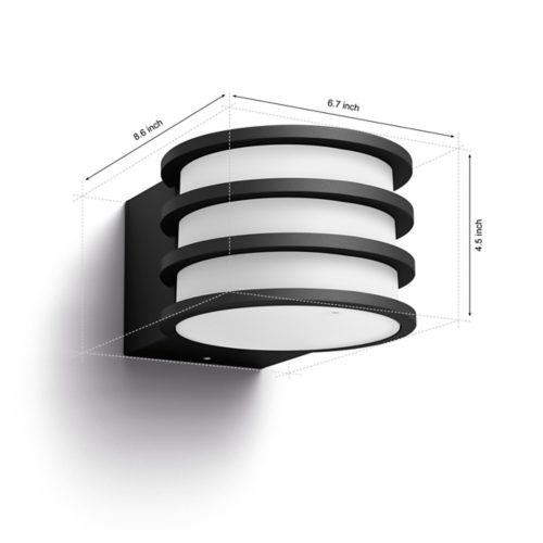 Philips hue lucca outdoor deals wall light