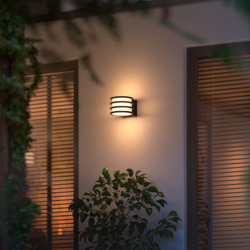 Hue Lucca Outdoor Wall Light | Philips Lantern Hue Black US