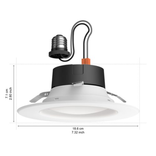 Simply Conserve 12W 5/6 Smart Recessed Retrofit Downlight, RGB