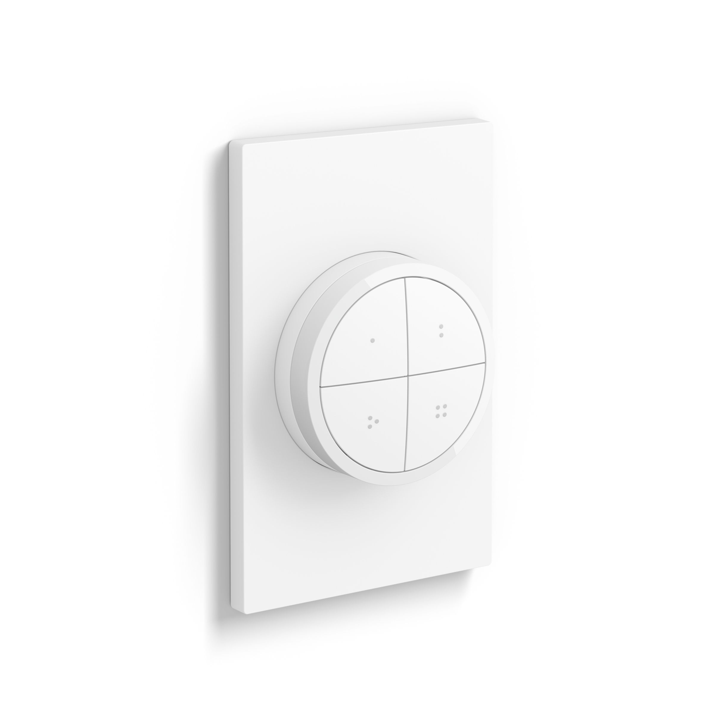 Philips Hue Wall Tap Dial Light Switch, Portable, White - 1 Pack