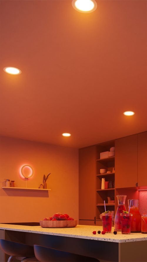 Hue Slim Downlight 5/6 inch White and Colour Ambiance