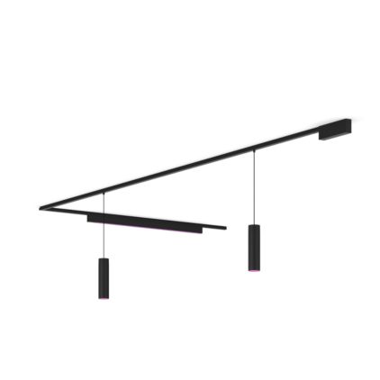 Perifo L-shaped ceiling base kit (2 pendants, 1 light bar)