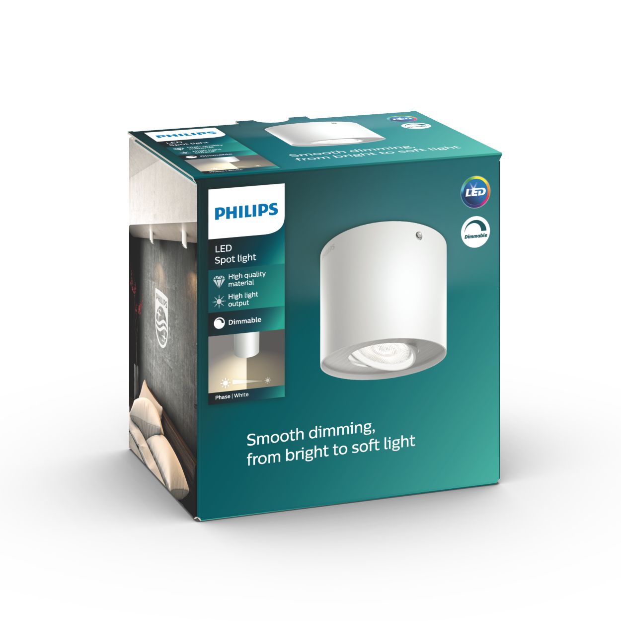 Dimmbare LED Phase Einzel-Spot 533003116 Philips 
