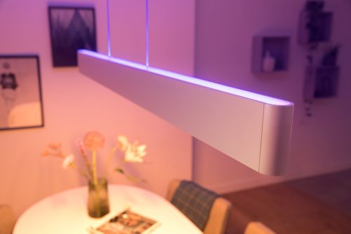 Lámpara colgante LED · Philips · Hue Ensis Blanca regulable 2x39W