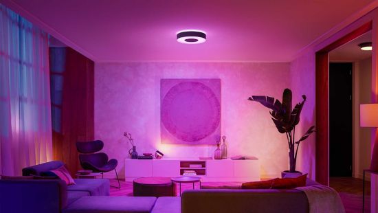 Philips Hue - Plafonnier Enrave M Hue - Noir - Lampe connectée