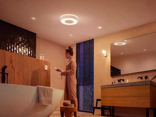 Plafonnier LED intelligent Xamento L Philips Hue blanc