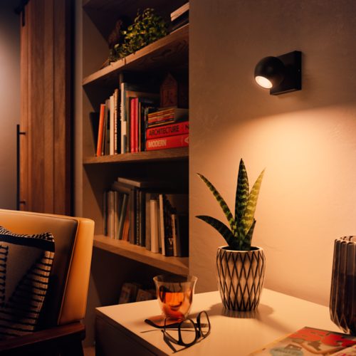 Plafonnier White Ambiance Buckram 2 Spots GU10 PHILIPS Hue - Ledkia