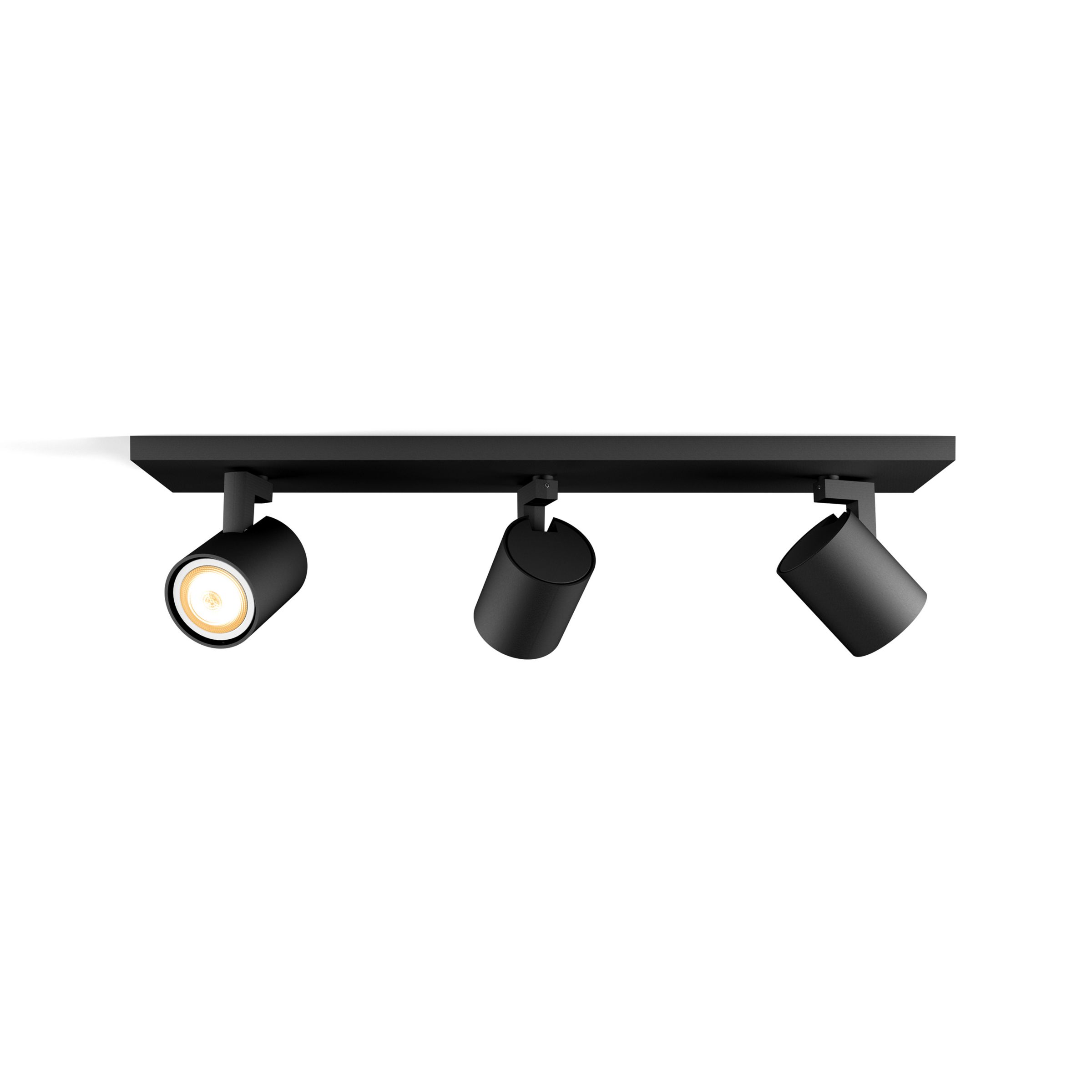 3 spots Hue Runner tube 5 W - Noir