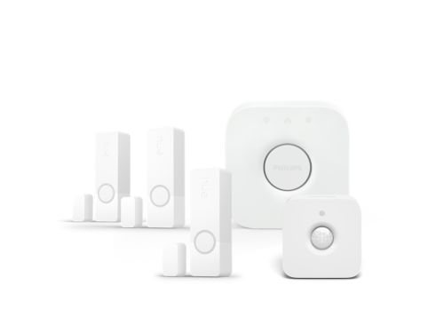 ¨Pack de 3 capteurs de contact Hue Secure + 1x détecteur de mouvement + Bridge