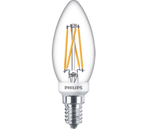 Classic Ledcandle Dt6 40w E14 Cri90 B35 Cl Classic Filament Led Candles And Lusters Philips