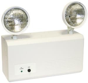 Steel Emergency Light with 25W Lamps and NiCad Battery