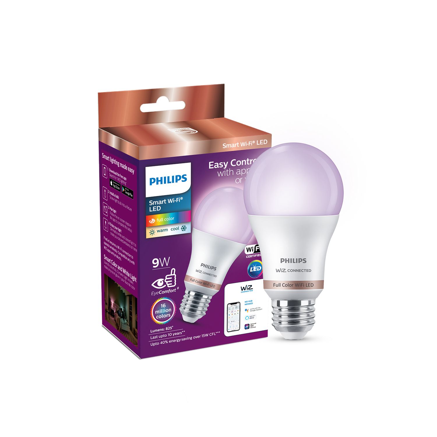 Specifications of the Smart WiFi LED bulb E27 8718699732585 PHILIPS