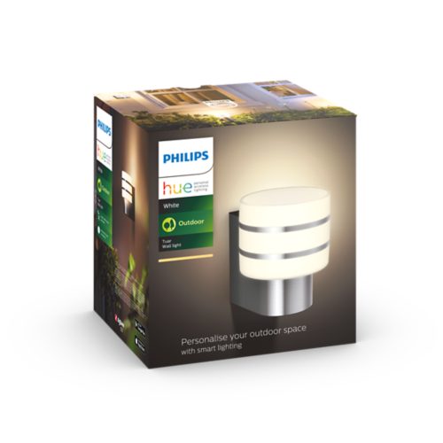 Philips HUE TUAR Poteau extérieur E27 1x9W Argent