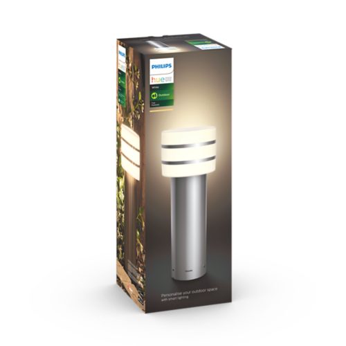 Philips HUE TUAR Poteau extérieur E27 1x9W Argent