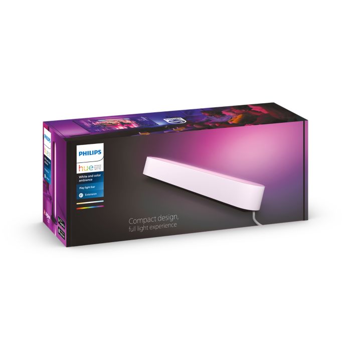 Philips Hue Play Barra de Luz Regulável + Philips Hue Bridge Ponte de  Conexão WiFi