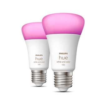 Philips Hue - Lot de 2 ampoules connectées 10W E27 - White & Color Ambiance  - Ampoule connectée - Rue du Commerce