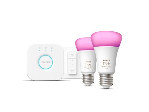 Philips Hue - Pack de 2 ampoules connectées 10W E27 White & Color