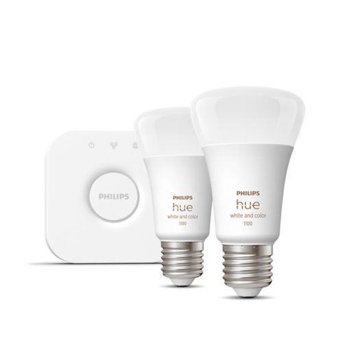 Philips Hue Pack X2 Blanco Bombillos Bombillas Inteligentes Color