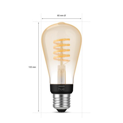 Ampoule LED st64 effet miroir 0 Vintage Philips