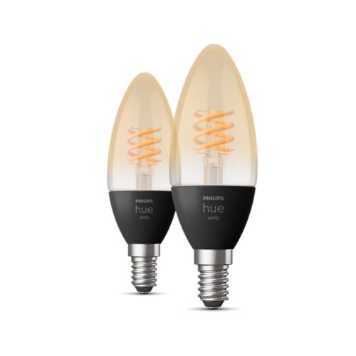 Lot de 2 ampoules connectées E14 multicolore Philips Hue - Enki