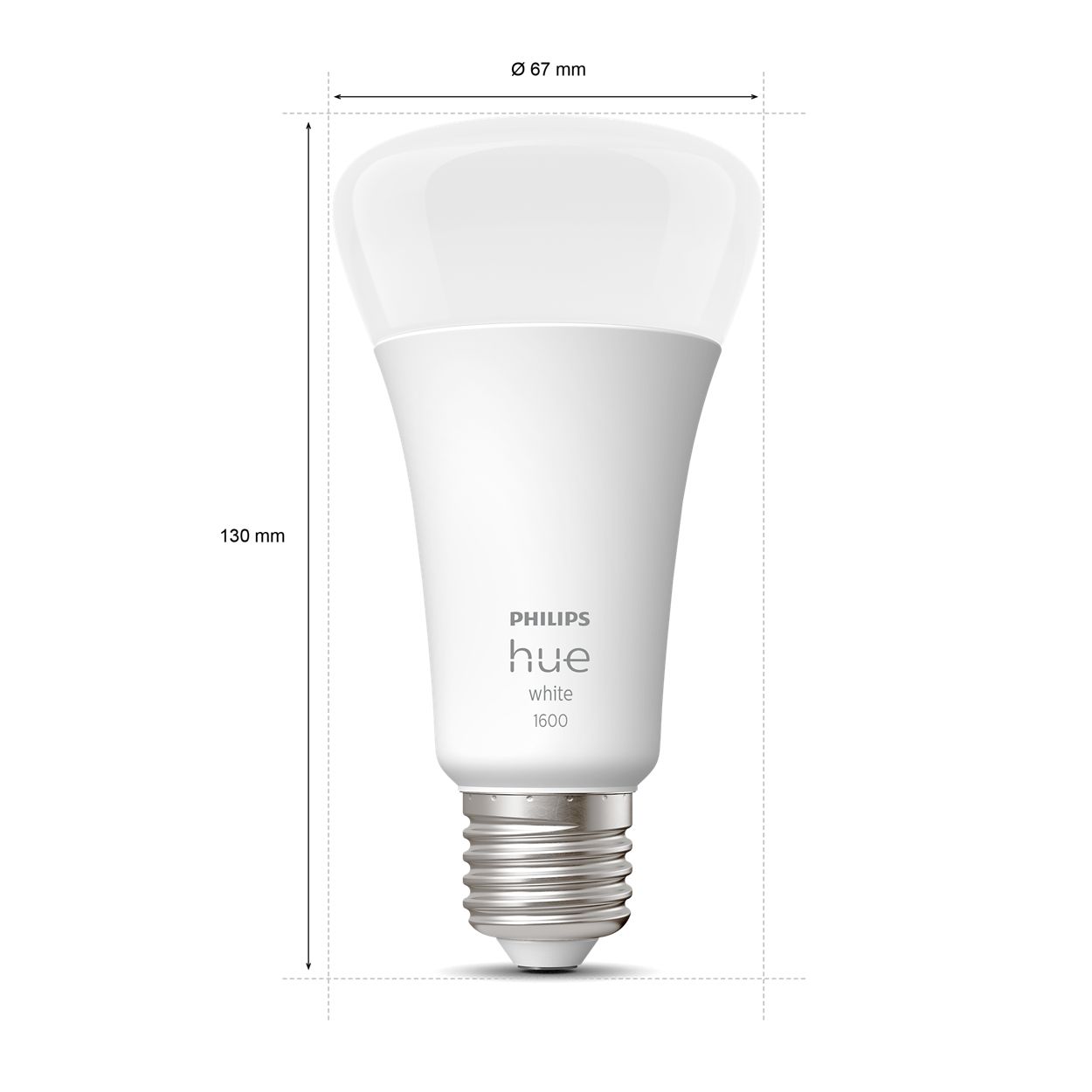 Lampadina LED Inteligente E27 15.5W 1600 lm A67 Hue White PHILIPS