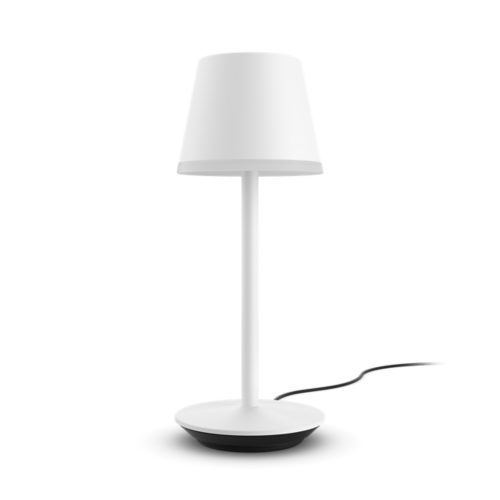 Philips Hue - Lampe à poser connectée Hue Go portable - White & Color  Ambiance - V2 - blanche sur batterie - Lampe connectée - Rue du Commerce