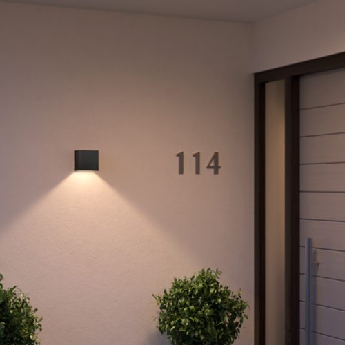 Hue resonate outdoor wall outlet light