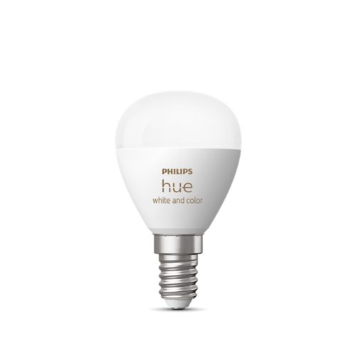 This problem is solved by the new Philips Hue E14 Luster 