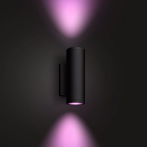 Philips Hue Appear Outdoor Wall Light set x 2 LED black, 2-light sources,  Colour changer