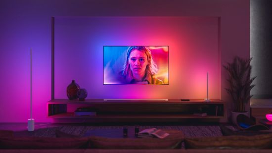 Philips - Hue Go Bluetooth Table Lamp - White and Color Ambiance