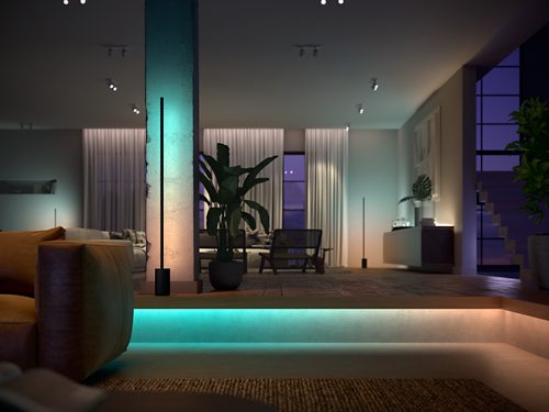Philips Hue White and Color Ambiance gradient lightstrip provides