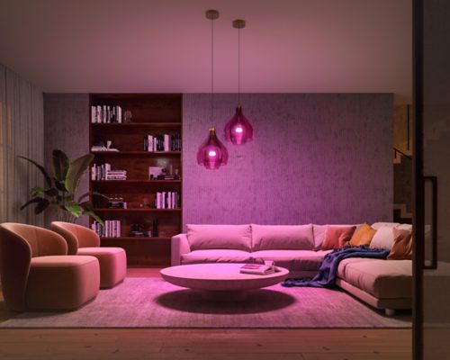 PHILIPS Hue White and Color Ambiance Single A19 Smart Bulb 9290012575A