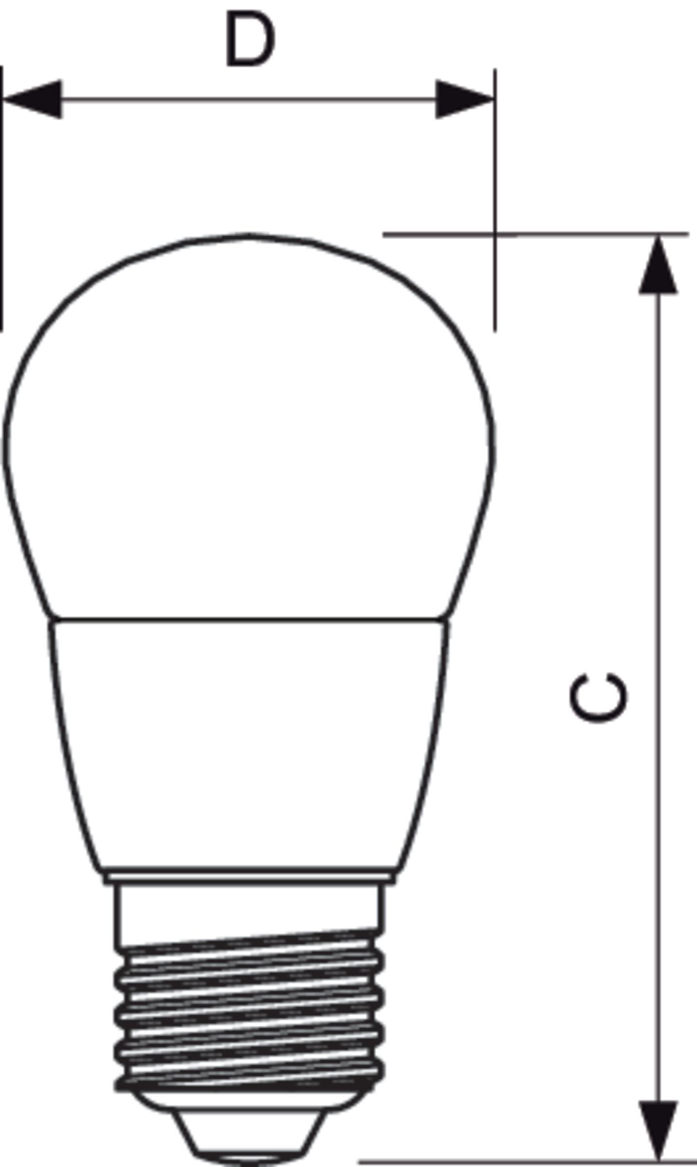 Bombilla LED 25W P45 E14 Mate de Philips