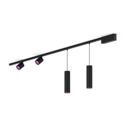  Perifo basisset voor recht plafond (2 spots, 2 hanglampen)