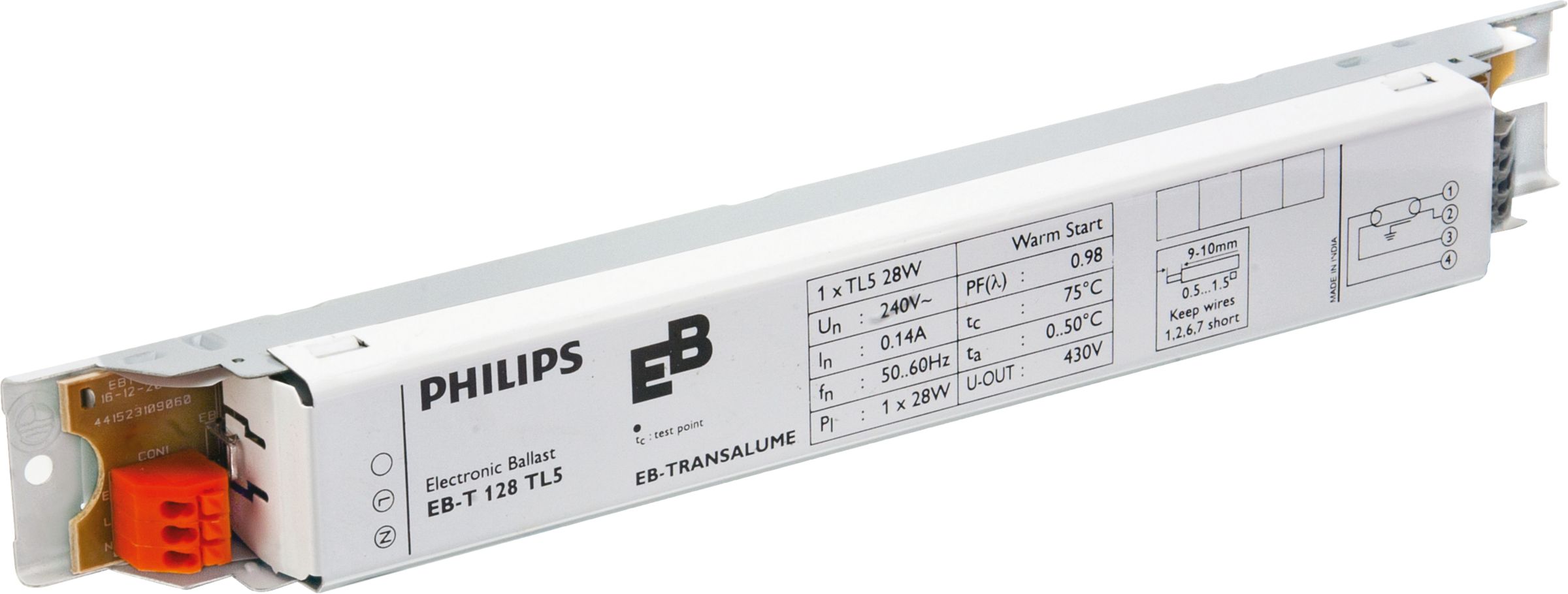 Eb T Electronic Ballasts For Tl5 Lamps India Fluorescent Fixed Output Gear Philips