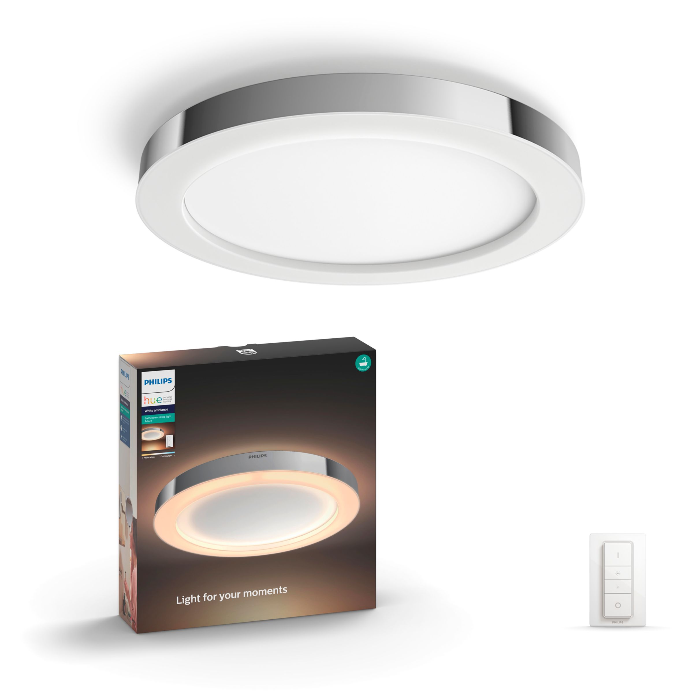 Adore Hue Ceiling Lamp Chrome 1x40w 24v Hue