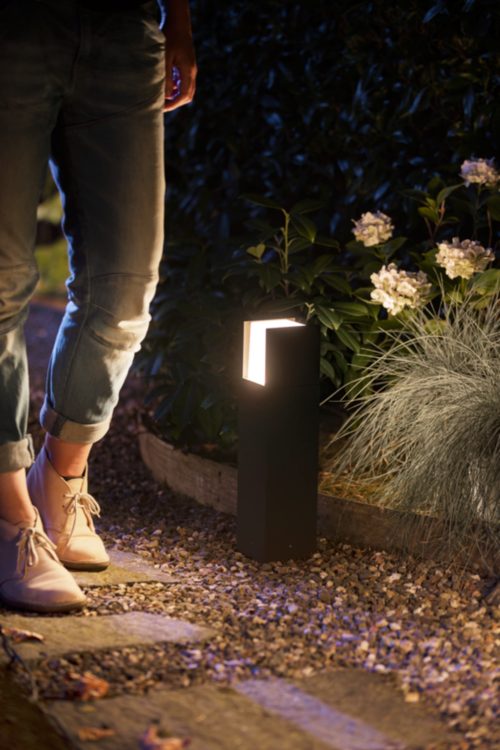 Black Hue | Fuzo Philips Hue Outdoor - AU Pedestal Light