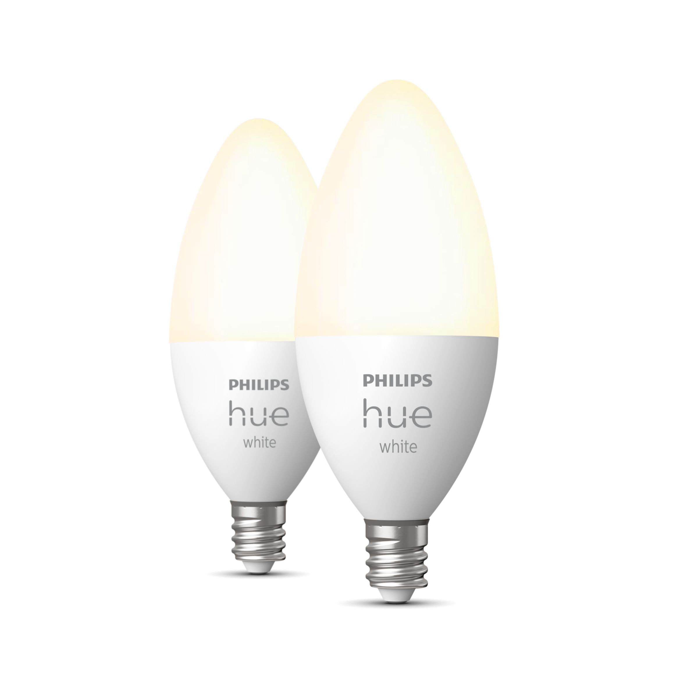  Philips Hue Smart 40W B39 Candle-Shaped LED Bulb - White and  Color Ambiance Color-Changing Light - 1 Pack - 450LM - E12 - Control with  Hue App - Works with Alexa