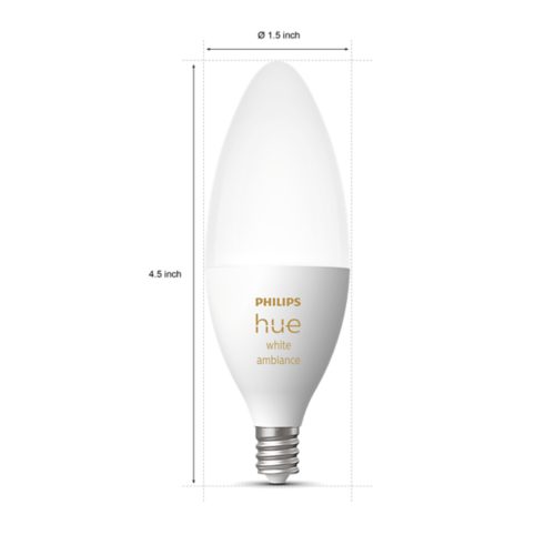 Philips Hue White E14 candle LED set of 2