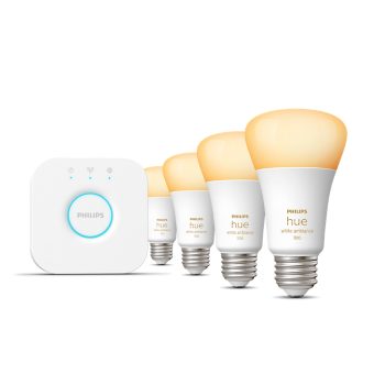  Philips Hue 2-Pack Premium Smart Light Starter Kit, 16 million  colors, for most lamps & overhead lights, Works with Alexa, Apple HomeKit  and Google Assistant, Soft White : Everything Else