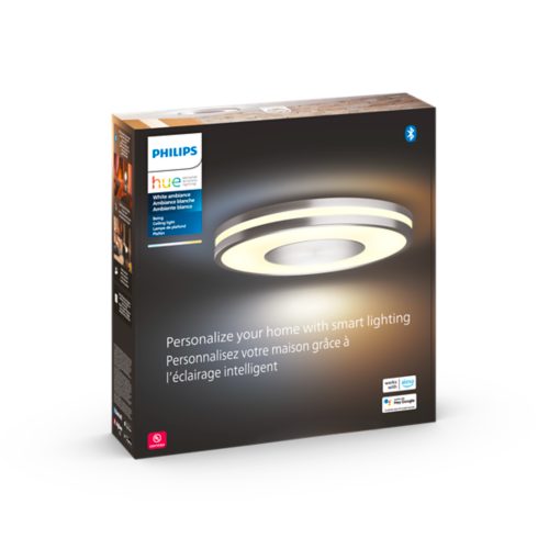 Plafonnier connecté LED Philips Hue Being aluminium H.5,1 x Ø34,8 cm