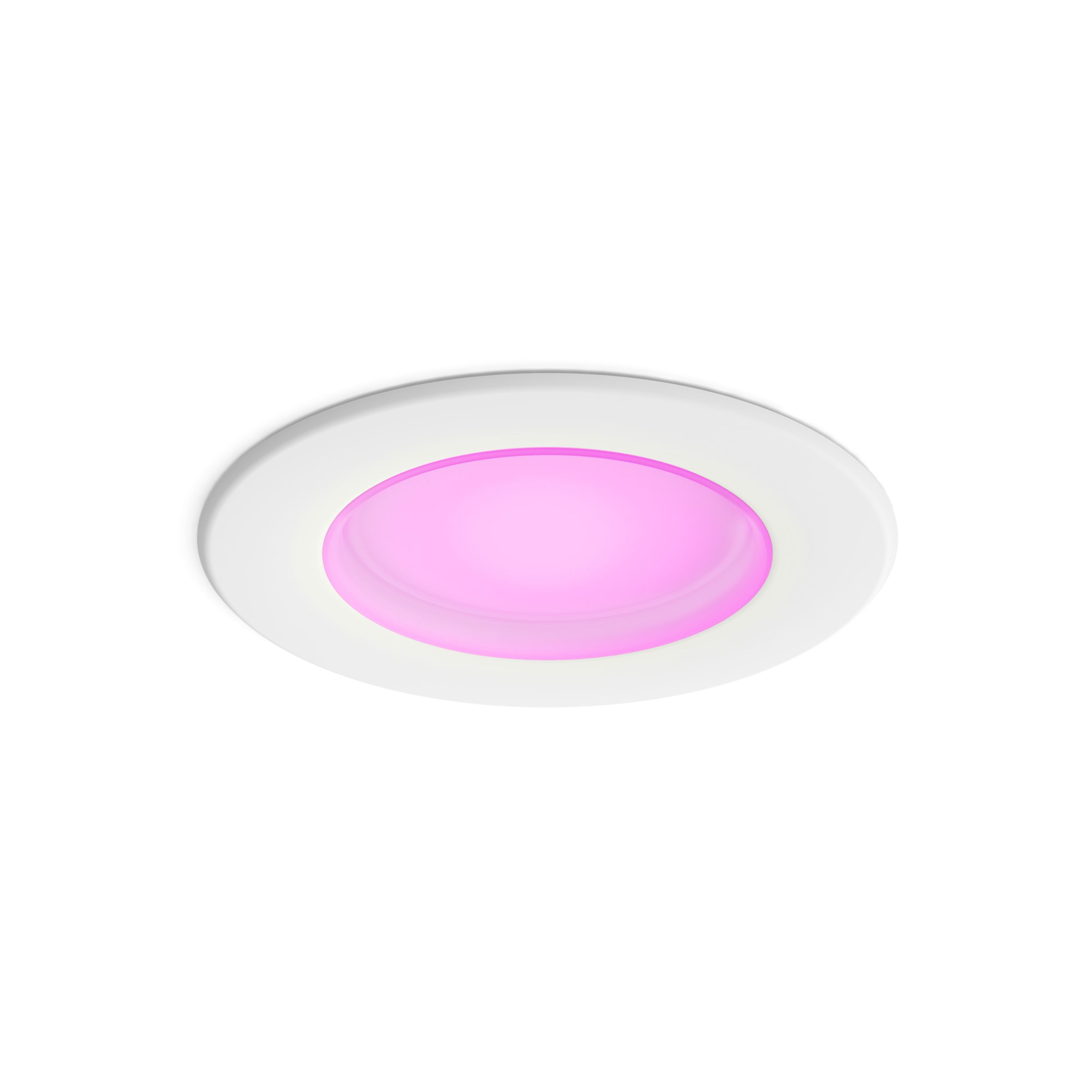 Philips Hue White and color Ambiance Smart Retrofit Recessed Downlight 4,  Bluetooth & Zigbee Compatible (Hue Hub Optional), Smart Ceiling Lighting