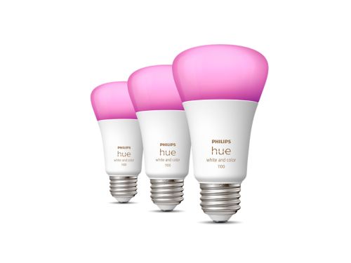 Hue White and color ambiance A19 - E26 smart bulb - 75 W (3-pack)