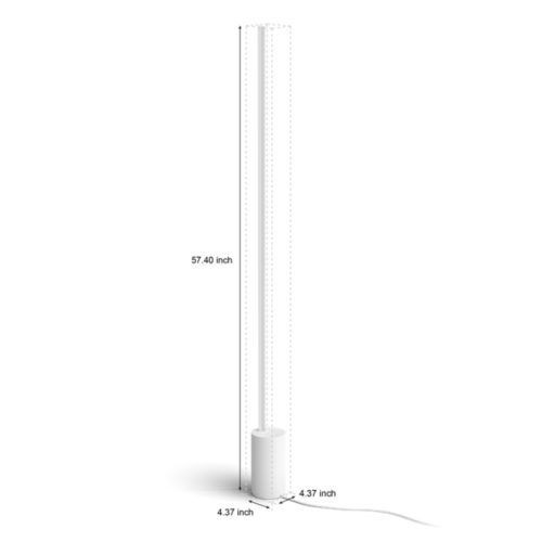 Philips Hue Gradient Signe Floor Lamp in Black Color 