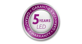 5 jaar garantie op LED-systeem